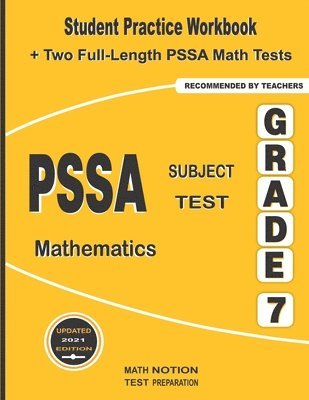 bokomslag PSSA Subject Test Mathematics Grade 7: Student Practice Workbook + Two Full-Length PSSA Math Tests