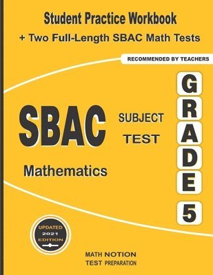 bokomslag SBAC Subject Test Mathematics Grade 5