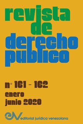 bokomslag REVISTA DE DERECHO PUBLICO (Venezuela) No. 161-162, enero-junio 2020)