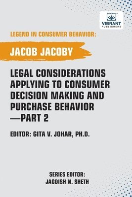 bokomslag Legal Considerations Applying to Consumer Decision Making and Purchase Behavior-Part 2