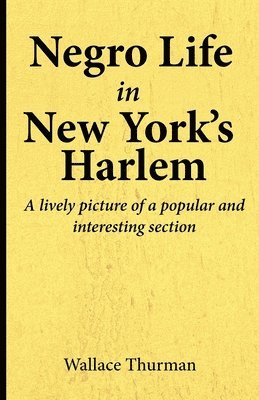 Negro life in New York's Harlem A lively picture of a popular and interesting section