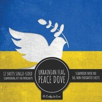 bokomslag Ukrainian Flag Peace Dove Scrapbook Paper Pad