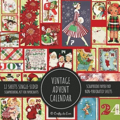 Vintage Advent Calendar Scrapbook Paper Pad 1