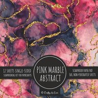 bokomslag Pink Marble Abstract Scrapbook Paper Pad