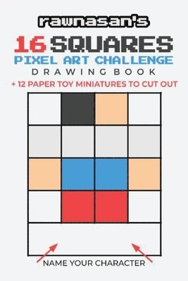 bokomslag 16 Squares Pixel Art Challenge Drawing Book