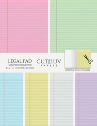 bokomslag Legal Pad Collage Paper for Scrapbooking