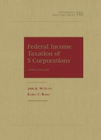 bokomslag Federal Income Taxation of S Corporations