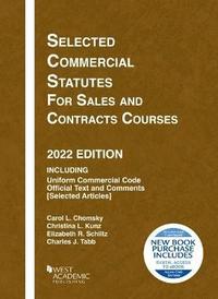 bokomslag Selected Commercial Statutes for Sales and Contracts Courses, 2022 Edition