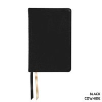 bokomslag NASB Handy Size, Paste-Down Black Cowhide