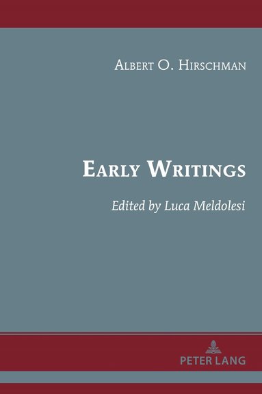 Luca Meldolesi - Early Writings, Inbunden