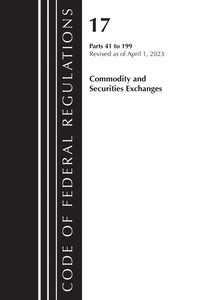 bokomslag Code of Federal Regulations, Title 17 Commodity and Securities Exchanges 41-199 2023