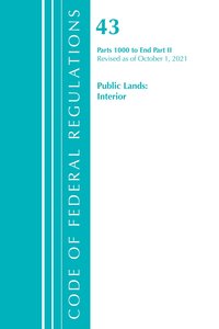 bokomslag Code of Federal Regulations, Title 43 Public Lands