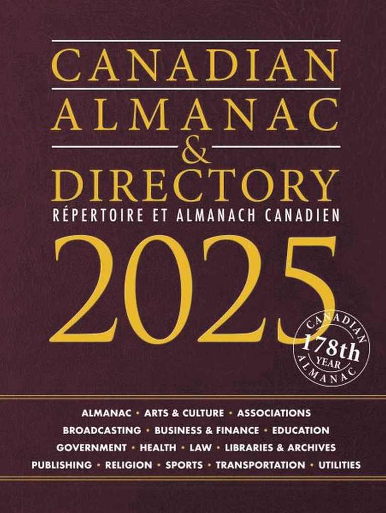 Canadian Almanac & Directory, 2025