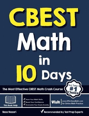 Reza Nazari - CBEST Math in 10 Days, Häftad