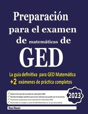 bokomslag Preparacin para el examen de matemticas de GED