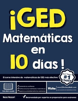 bokomslag GED Matemticas en 10 das! El curso intensivo de matemticas de GED ms efectivo