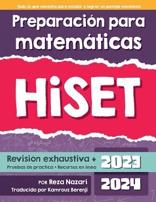 Preparacin para matemticas HiSET 2023 1