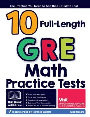Reza Nazari - 10 Full Length GRE Math Practice Tests, Häftad. Tillgänglighet: Lägg i varukorg