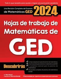 bokomslag Hojas de trabajo de matemáticas de GED: Una revisión exhaustiva del examen de matemáticas de GED