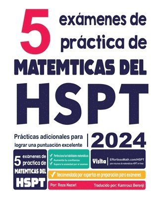 bokomslag 5 exmenes de prctica de matemticas del HSPT