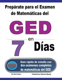 bokomslag Preprate para el Examen de Matemticas del GED en 7 Das
