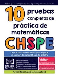 bokomslag 10 pruebas completas de prctica de matemticas CHSPE