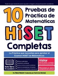 bokomslag 10 Pruebas de Prctica de Matemticas HiSET Completas