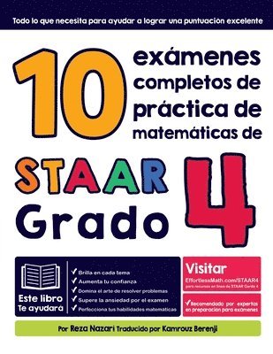 10 exmenes completos de prctica de matemticas de STAAR Grado 4 1