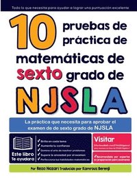 bokomslag 10 pruebas de prctica de matemticas de sexto grado de NJSLA