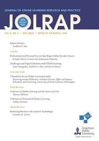 bokomslag Journal of Online Learning Research and Practice