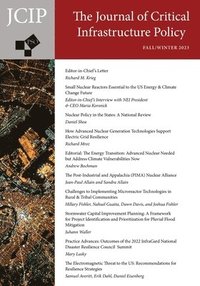 bokomslag Journal of Critical Infrastructure Policy