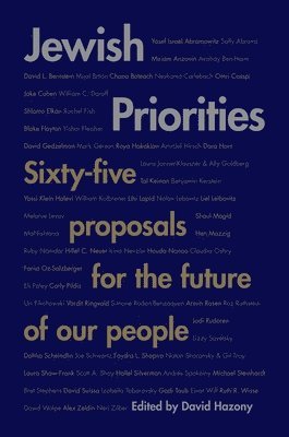 David Hazony - Jewish Priorities, Inbunden