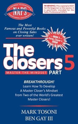 bokomslag Master the Closers Mindset Breakthrough