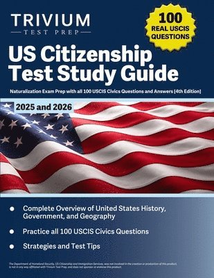 bokomslag US Citizenship Test Study Guide 2025 and 2026