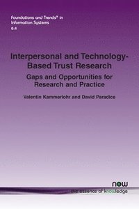 bokomslag Interpersonal and Technology-based Trust Research