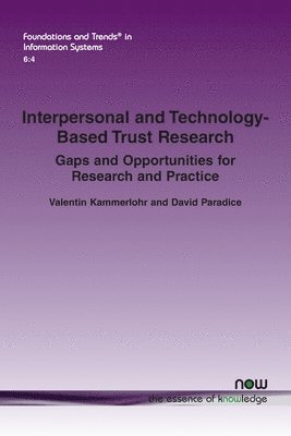 bokomslag Interpersonal and Technology-based Trust Research