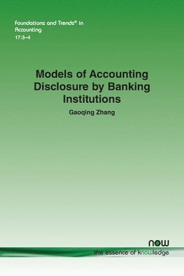 bokomslag Models of Accounting Disclosure by Banking Institutions