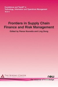 bokomslag Frontiers in Supply Chain Finance and Risk Management