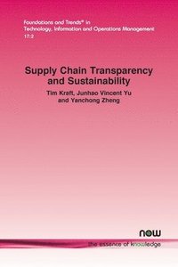 bokomslag Supply Chain Transparency and Sustainability