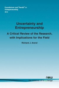 bokomslag Uncertainty and Entrepreneurship