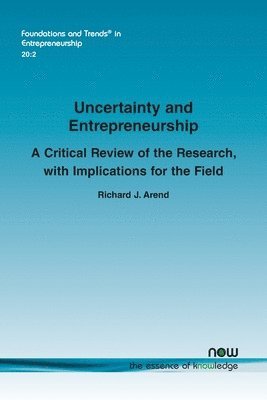 bokomslag Uncertainty and Entrepreneurship