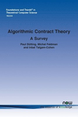 bokomslag Algorithmic Contract Theory