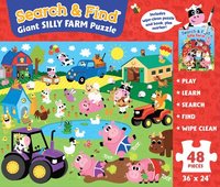 bokomslag Search & Find Book and Puzzle Silly Farm: Book and Puzzle Set