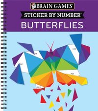 bokomslag Brain Games - Sticker by Number: Butterflies