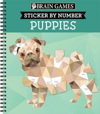 bokomslag Brain Games - Sticker by Number: Puppies