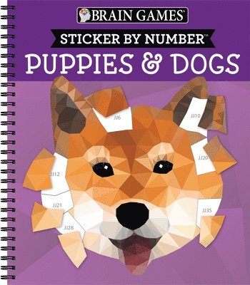 Brain Games - Sticker by Number: Puppies & Dogs - 2 Books in 1 (42 Images to Sticker) 1