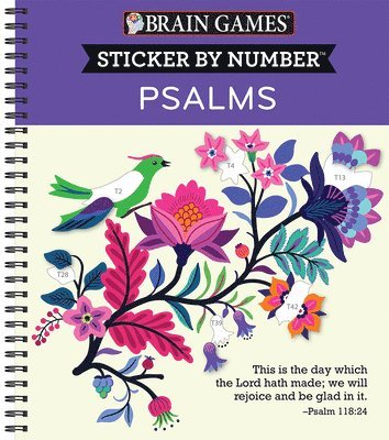 Publications International Ltd, New Seasons, Brain Games - Brain Games - Sticker by Number: Psalms (28 Images to Sticker), Häftad