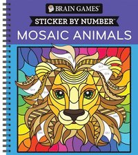 bokomslag Brain Games - Sticker by Number: Mosaic Animals (28 Images to Sticker)
