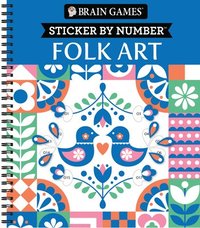 bokomslag Brain Games - Sticker by Number: Folk Art