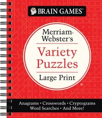 bokomslag Brain Games - Merriam-Webster's Variety Puzzles Large Print: Anagrams, Crosswords, Cryptograms, Word Searches, and More!